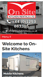 Mobile Screenshot of onsitekitchens.co.uk
